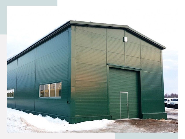 Двускатные ангары в Вологде