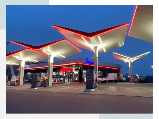 Навесы для АЗС в Вологде